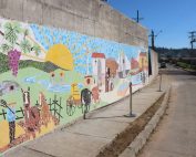 Mural de mosaico patrimonial Rere